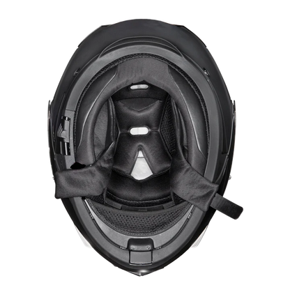 Daytona Glide Modular Dull Black Bluetooth Helmet - DOT Approved