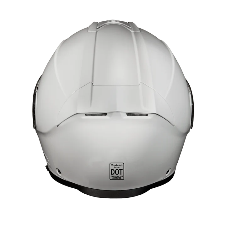 Daytona Glide Modular DOT Approved Bluetooth - Hi-Gloss White Helmet