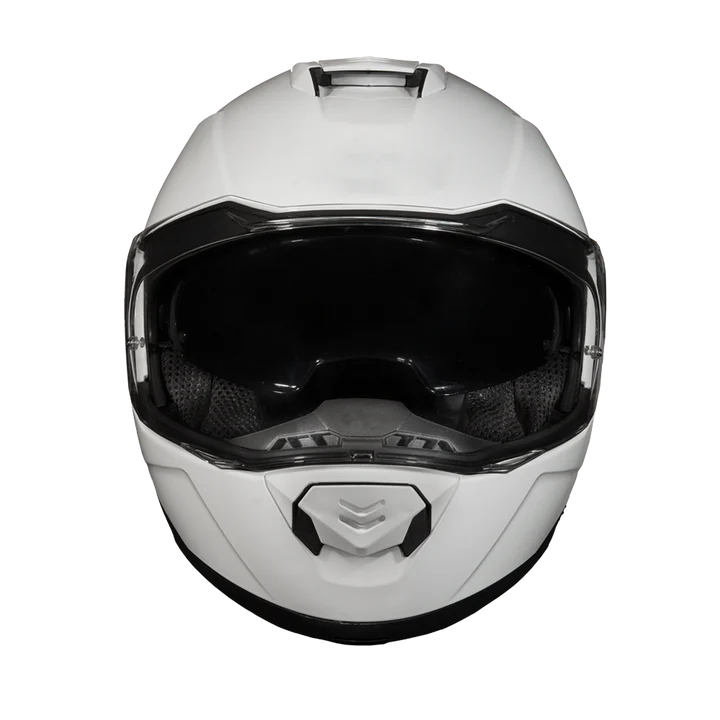 Daytona Glide Modular DOT Approved Bluetooth - Hi-Gloss White Helmet