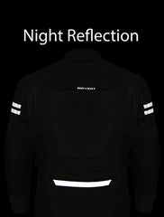 Reflective visibility of motorcycle jacket at night