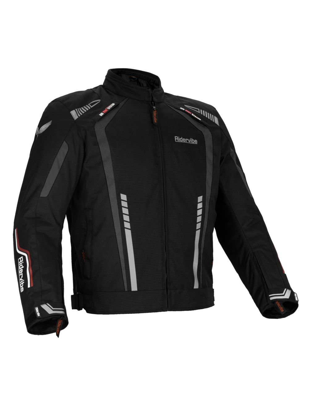 Men's Nylon and Mesh Motorcycle Grey Jacket