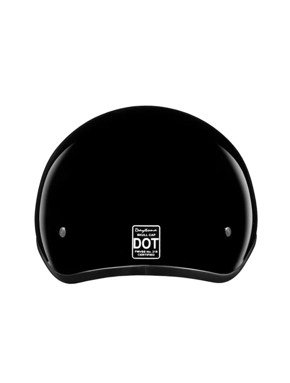 DOT Approved Daytona Skull Cap Half Shell Motorcycle Helmet - Beanie Style for Motorcycles, Cruisers, Scooters, and Mopeds W/O Visor- Hi-Gloss Black