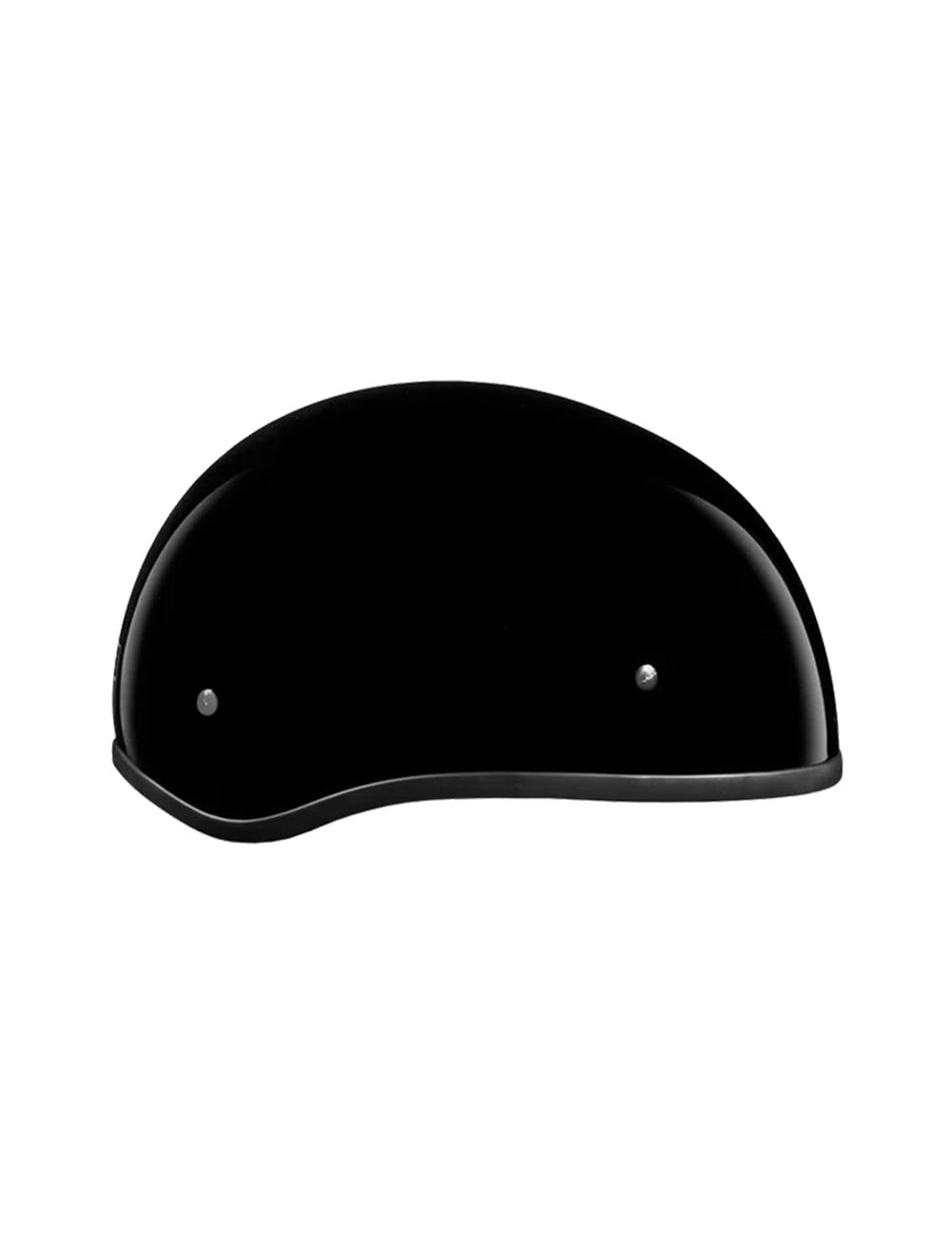 DOT Approved Daytona Skull Cap Half Shell Motorcycle Helmet - Beanie Style for Motorcycles, Cruisers, Scooters, and Mopeds W/O Visor- Hi-Gloss Black