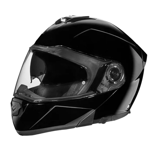 Daytona Glide Modular DOT Approved Bluetooth - Hi-Gloss Black Helmet